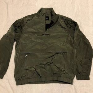M+RC Noir HMU Olvine Green Mid Zip Track Jacket XL